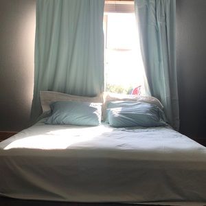 Seafoam green blackout curtains